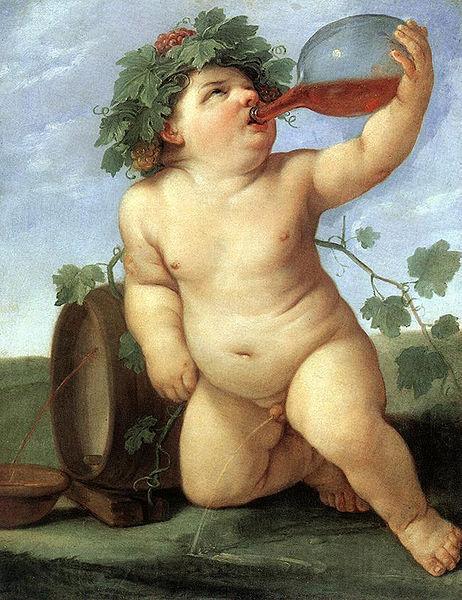 Guido Reni Drinking Bacchus France oil painting art